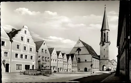 Ak Kemnath in der Oberpfalz, Tor, Kirche, Marktplatz, Brunnen, Buchhandlung