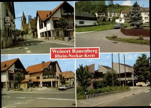 Ak Rauenberg Rhein-Neckar-Kreis, Straßenpartie, Gaststätte