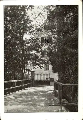 Ak Gaienhofen am Bodensee, Teilansicht vom Schloss, D. L. E. H. für Mädchen