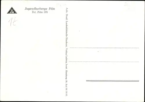 Ak Plön in Holstein, Jugendherberge