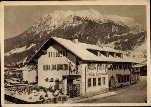 Ak Oberstdorf im Oberallgäu, Gasthaus zum wilde Männle