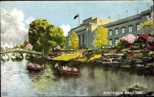 Künstler Ak London City, British Empire Exhibition 1924, Australia Pavilion