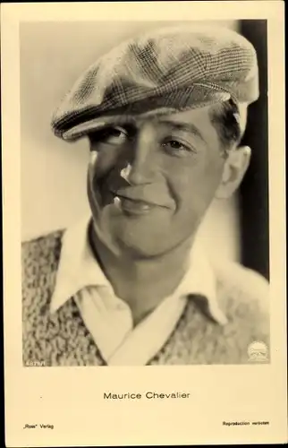 Ak Schauspieler Maurice Chevalier, Portrait