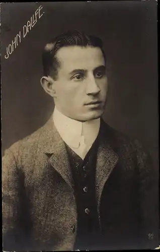 Ak Johan Dallfe, Portrait von einem Mann