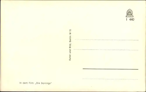 Ak Schauspielerin Sonja Sutter, Die Barrings