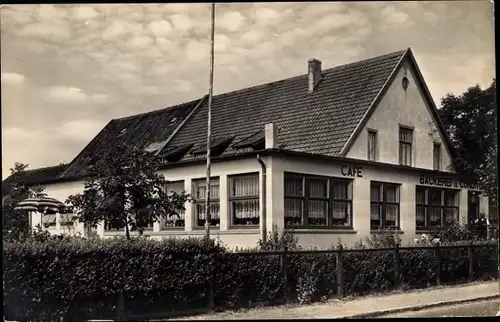 Ak Sahlenburg Cuxhaven in Niedersachsen, Kaffee und Konditorei, Außenansicht