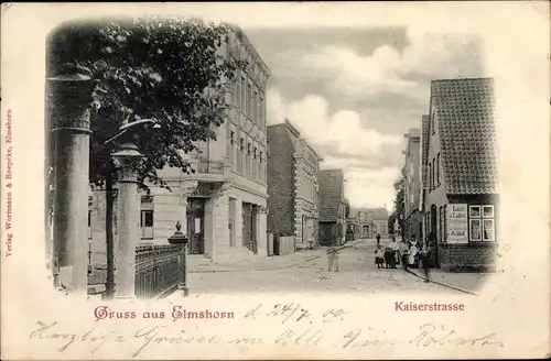 Ak Elmshorn in Holstein, Kaiserstraße