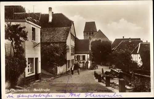 Ak Gleisweiler in der Pfalz, Badstraße