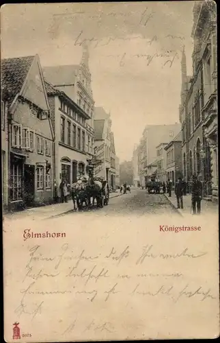 Ak Elmshorn in Holstein, Königstraße