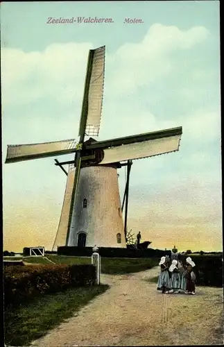 Ak Walcheren Zeeland, Molen