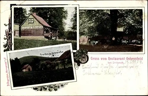 Ak Oehrenfeld Drübeck Ilsenburg am Nordharz, Gasthaus Oehrenfeld, Forsthaus