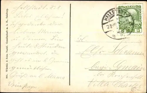 Ak Hallstatt in Oberösterreich, Teilansicht des Ortes