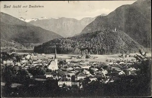 Ak Bad Ischl Oberösterreich, Dachstein, Stadtansicht, Berge