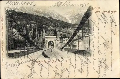 Ak Innsbruck in Tirol, Kettenbrücke