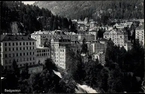 Ak Bad Gastein Badgastein Salzburg, Blick auf den Ort