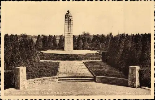 Ak Saint Julien Langemarck Langemark Poelkapelle Westflandern, Canadian War Memorial