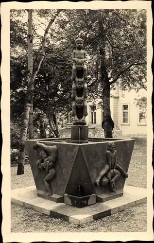 Ak Davos Kanton Graubünden, Bubenbrunnen