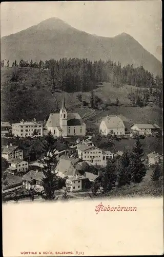 Ak Fieberbrunn in Tirol, Teilansicht, Kirche