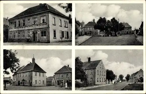 Ak Stadtschwarzach Schwarzach am Main Unterfranken, Gasthof, Metzgerei zum weißen Ross