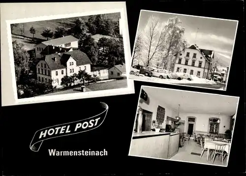 Ak Warmensteinach Oberfranken Bayern, Hotel Post
