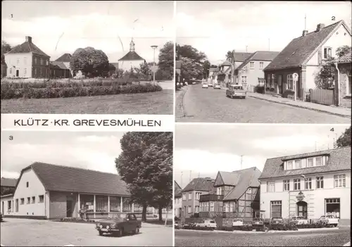 Ak Klütz in Mecklenburg, Feierabendheim, Boltenhagener Straße, HO Gaststätte Klützer Eck, Markt