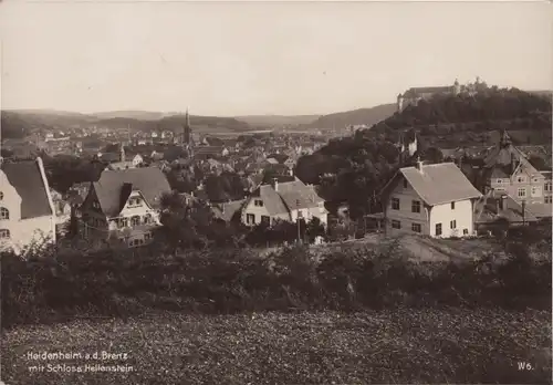 Ak Heidenheim an der Brenz, Panorama, Schloss Hellenstein