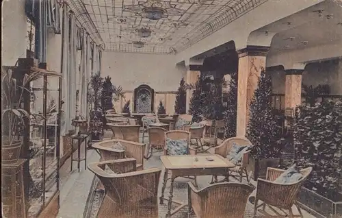 Ak Nürnberg in Mittelfranken, Sendig Hotel, Wintergarten