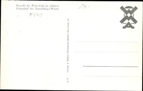 Ak Neuenbürg im Schwarzwald Württemberg, Wirtschaft im Gösseltal