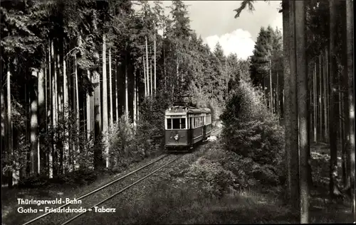 Ak Thüringer Waldbahn zwischen Gotha und Tabarz, Bahnstrecke
