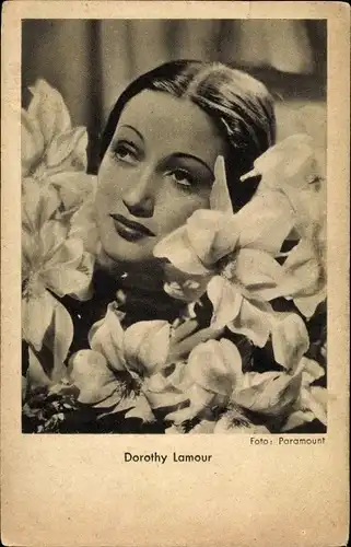 Ak Schauspielerin Dorothy Lamour, Portrait