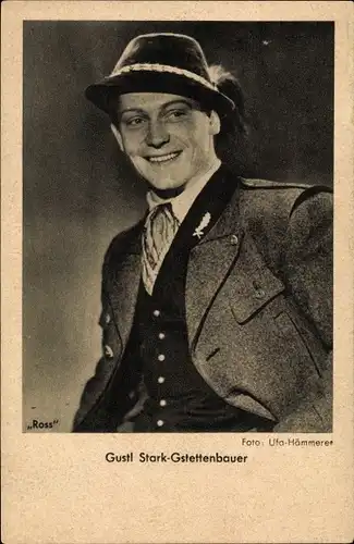 Ak Schauspieler Gustl Stark Gstettenbauer, Portrait