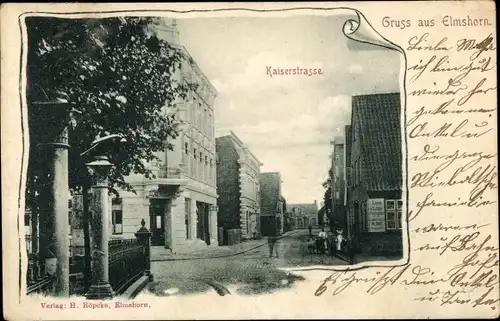 Ak Elmshorn in Holstein, Kaiserstraße