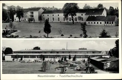 Ak Neumünster in Holstein, Textilfachschule, Kaiserstraße 21