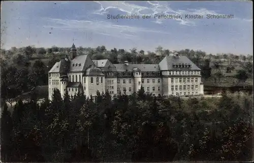 Ak Schönstatt Vallendar am Rhein, Studienheim d. Pallottiner, Kloster