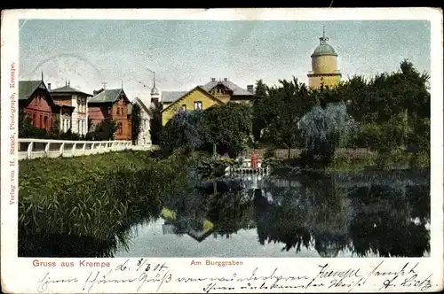 Ak Krempe in Holstein, Am Burggraben