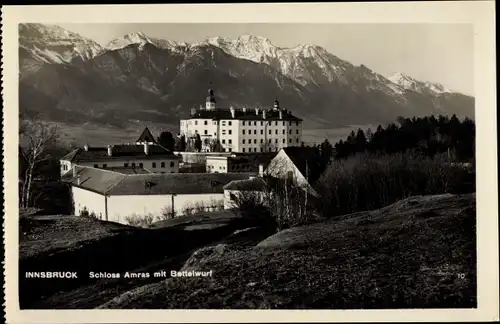 Ak Amras Innsbruck in Tirol, Schloss Amras, Bettelwurf