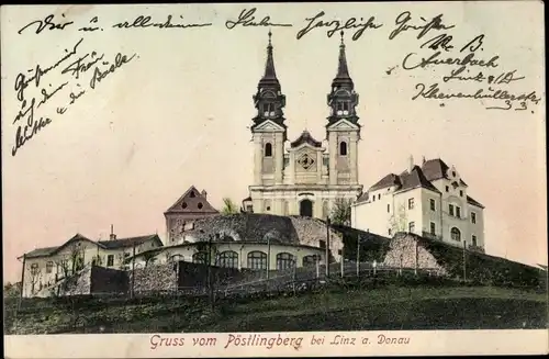 Ak Linz an der Donau Oberösterreich, Pöstlingberg, Kirche