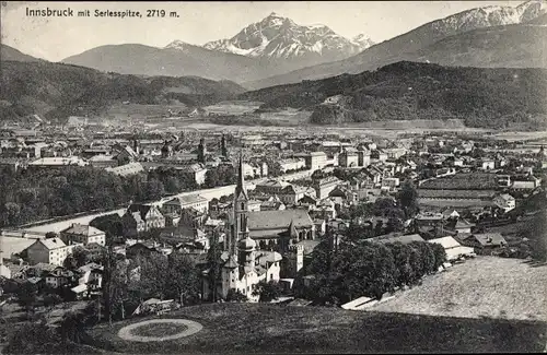 Ak Innsbruck in Tirol, Panorama, Serlesspitze