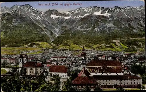 Ak Innsbruck in Tirol, Stadt gegen Norden