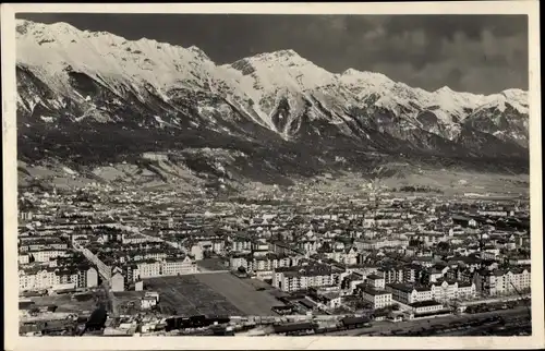 Ak Innsbruck in Tirol, Stadt von der Brennerstraße gesehen