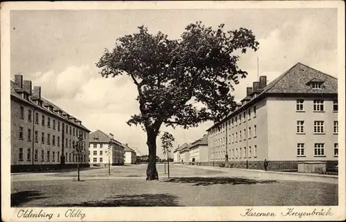 Ak Oldenburg im Großherzogtum Oldenburg, Kaserne Kreyenbrück