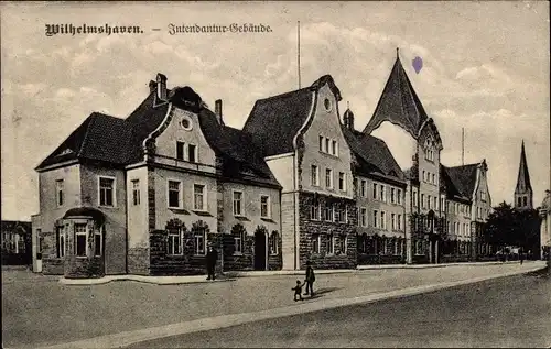 Ak Wilhelmshaven in Niedersachsen, Intendanturgebäude