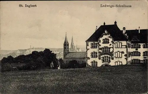 Ak Sankt Ingbert im Saarland, Ludwig Schulhaus