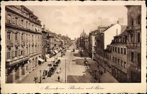 Ak Mannheim in Baden, Planken, Börse