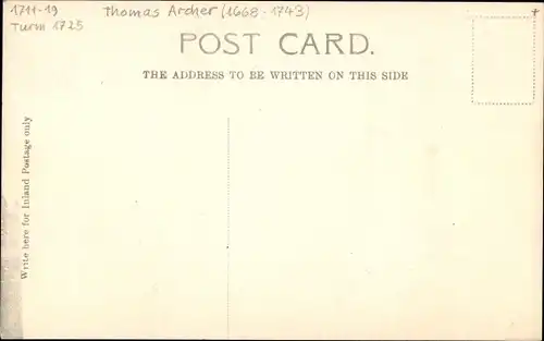 Ak Birmingham West Midlands England, St. Philip's Church