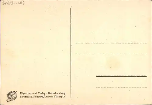 Künstler Ak Seidl, U., Salzburg in Österreich, Studienkirche am Universitätsplatz, Markt