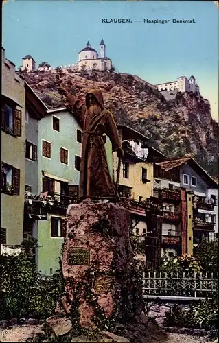 Ak Klausen Chiusa Südtirol, Haspinger Denkmal