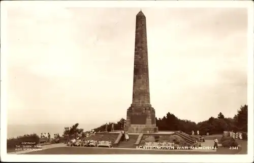 Ak Scarborough North Yorkshire, War Memorial