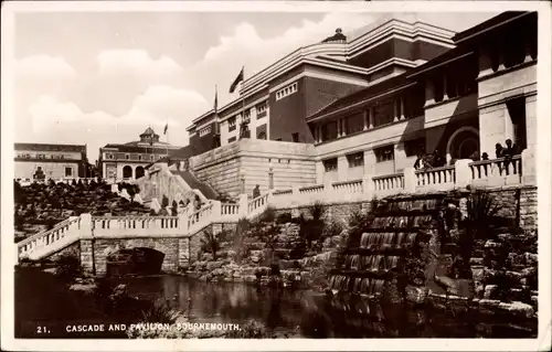 Ak Bournemouth Dorset England, Cascade and Pavillon