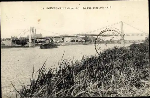 Ak Bouchemaine Maine-et-Loire, Le Pont suspendu